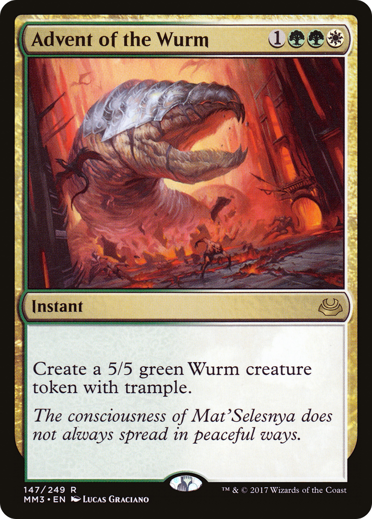 Advent of the Wurm (MM3-147) [Modern Masters 2017] Foil