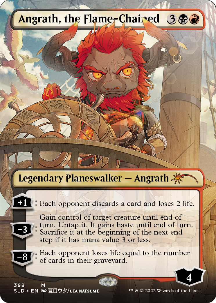 Angrath, the Flame-Chained (Borderless) (SLD-398) [Secret Lair Drop]