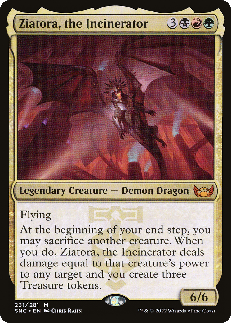 Ziatora, the Incinerator (SNC-231) [Streets of New Capenna] Foil