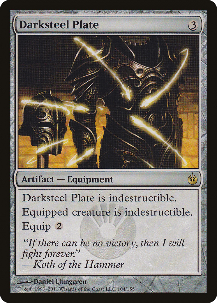 Darksteel Plate (MBS-104) [Mirrodin Besieged]