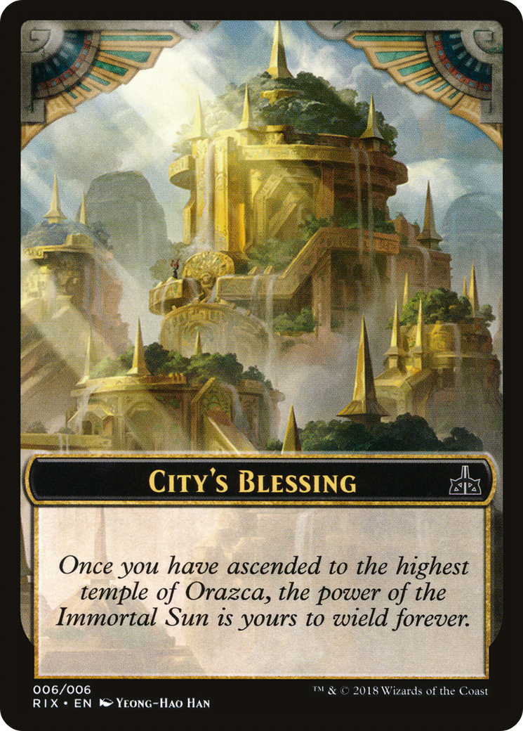 City's Blessing Token (RIX-006) [Rivals of Ixalan Tokens]