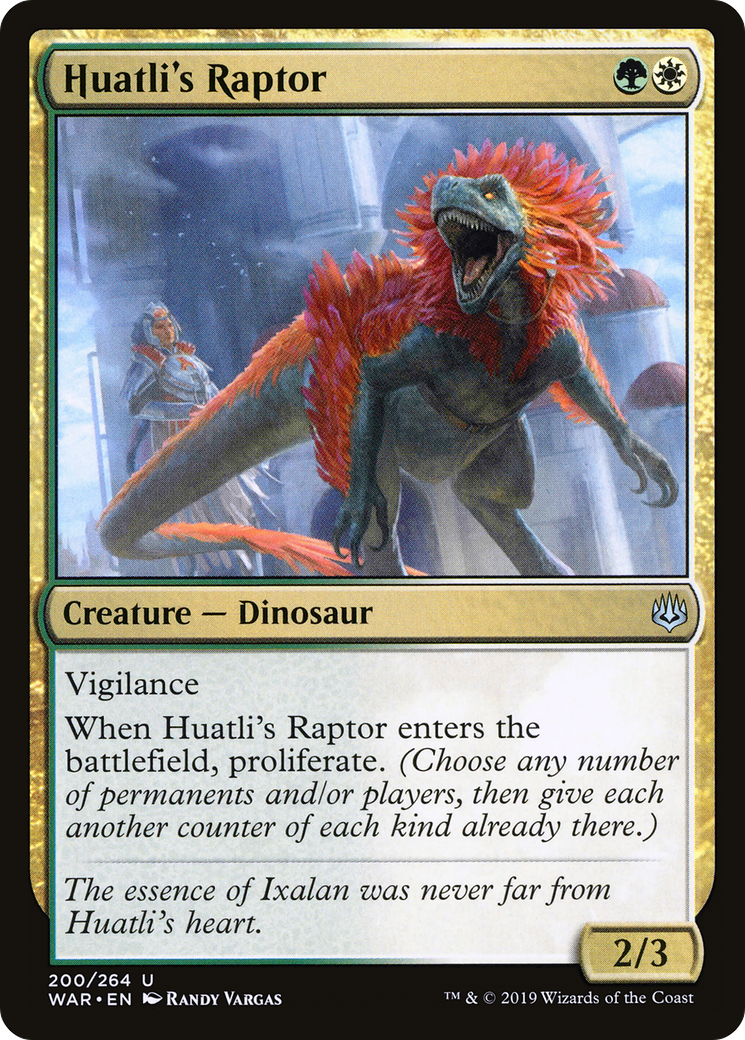 Huatli's Raptor (WAR-200) [War of the Spark] Foil