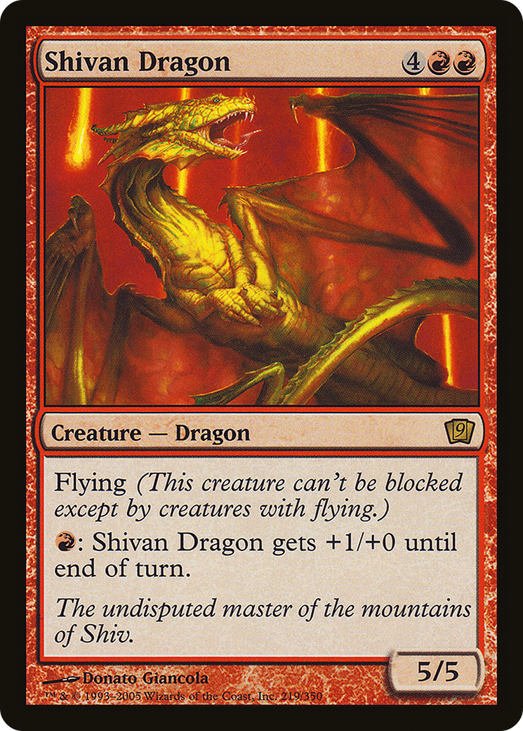 Shivan Dragon (9ED-219) [9th Edition]