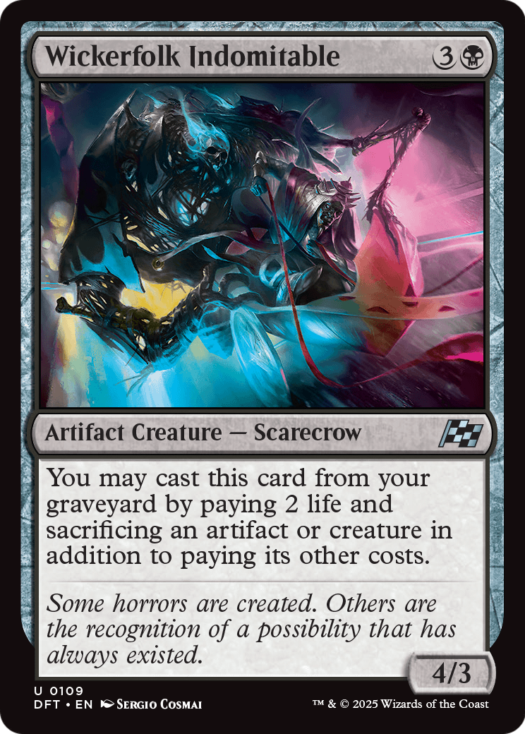 Wickerfolk Indomitable (DFT-109) [Aetherdrift] Foil