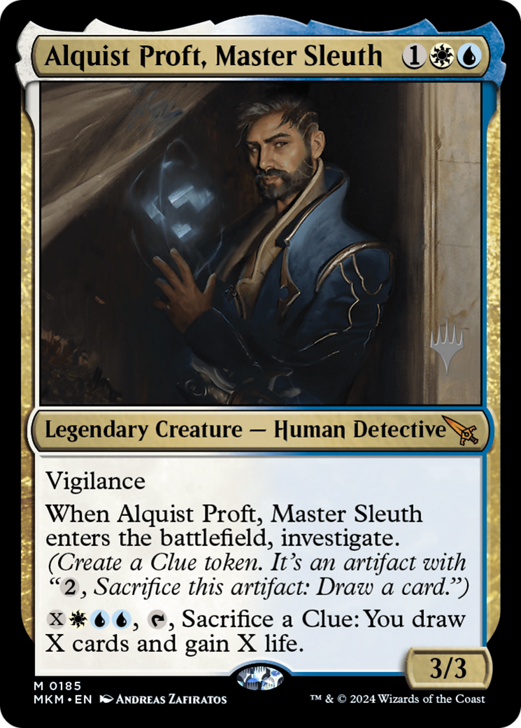 Alquist Proft, Master Sleuth (PPMKM-185) [Promo Pack: Murders at Karlov Manor Promos]