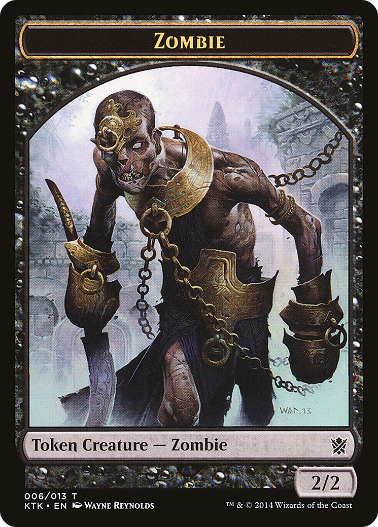 Zombie Token (KTK-006) [Khans of Tarkir Tokens]