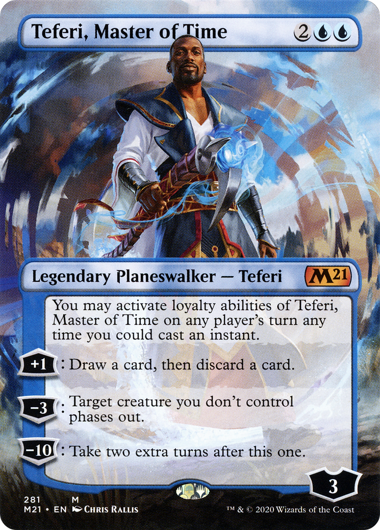 Teferi, Master of Time (Borderless) (M21-281) [Core Set 2021]