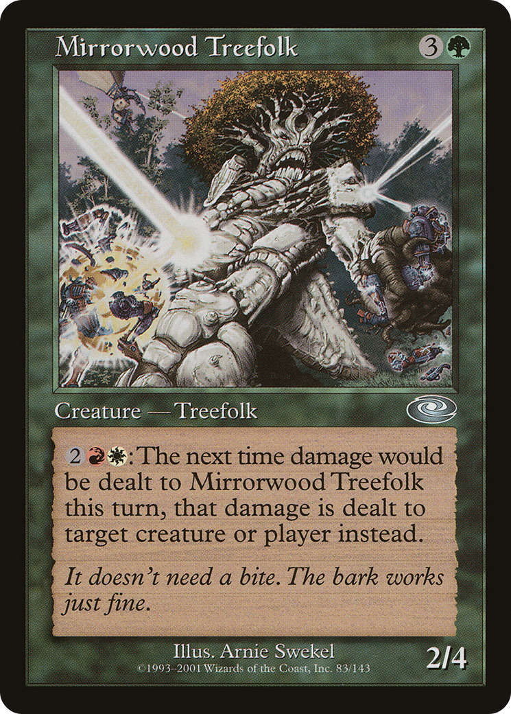 Mirrorwood Treefolk (PLS-083) [Planeshift]