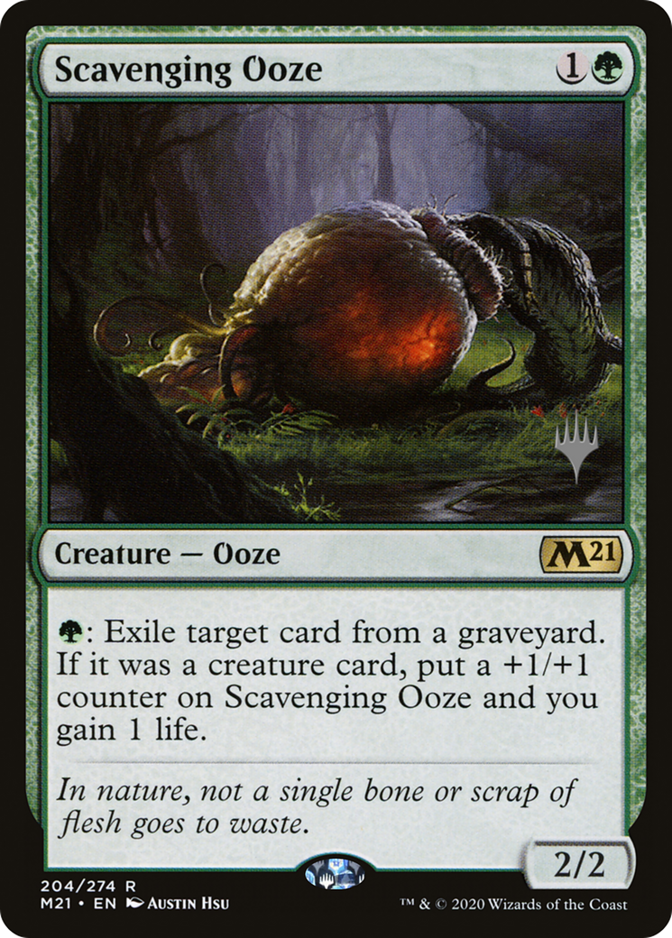 Scavenging Ooze (PPM21-204) [Promo Pack: Core Set 2021 Promos] Foil