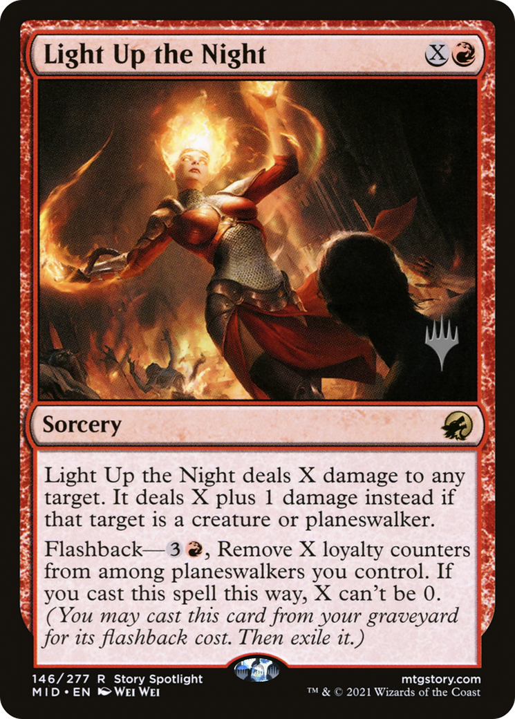 Light Up the Night (PPMID-146) [Promo Pack: Innistrad: Midnight Hunt Promos]