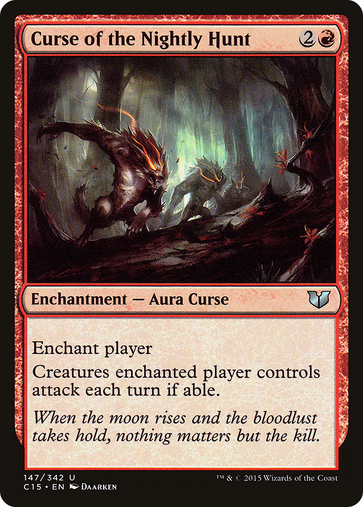 Curse of the Nightly Hunt (C15-147) [Commander 2015]