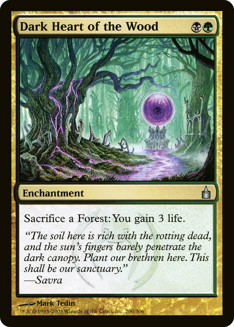 Dark Heart of the Wood (RAV-200) [Ravnica: City of Guilds] Foil