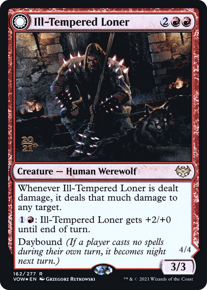 Ill-Tempered Loner (PRE-162) [Innistrad: Crimson Vow Promos] Foil