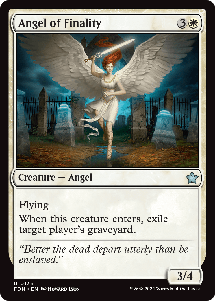 Angel of Finality (FDN-136) [Foundations]