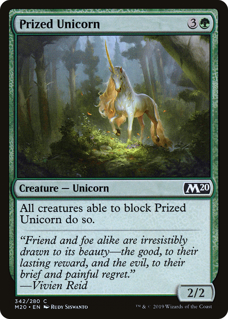 Prized Unicorn (M20-342) [Core Set 2020]