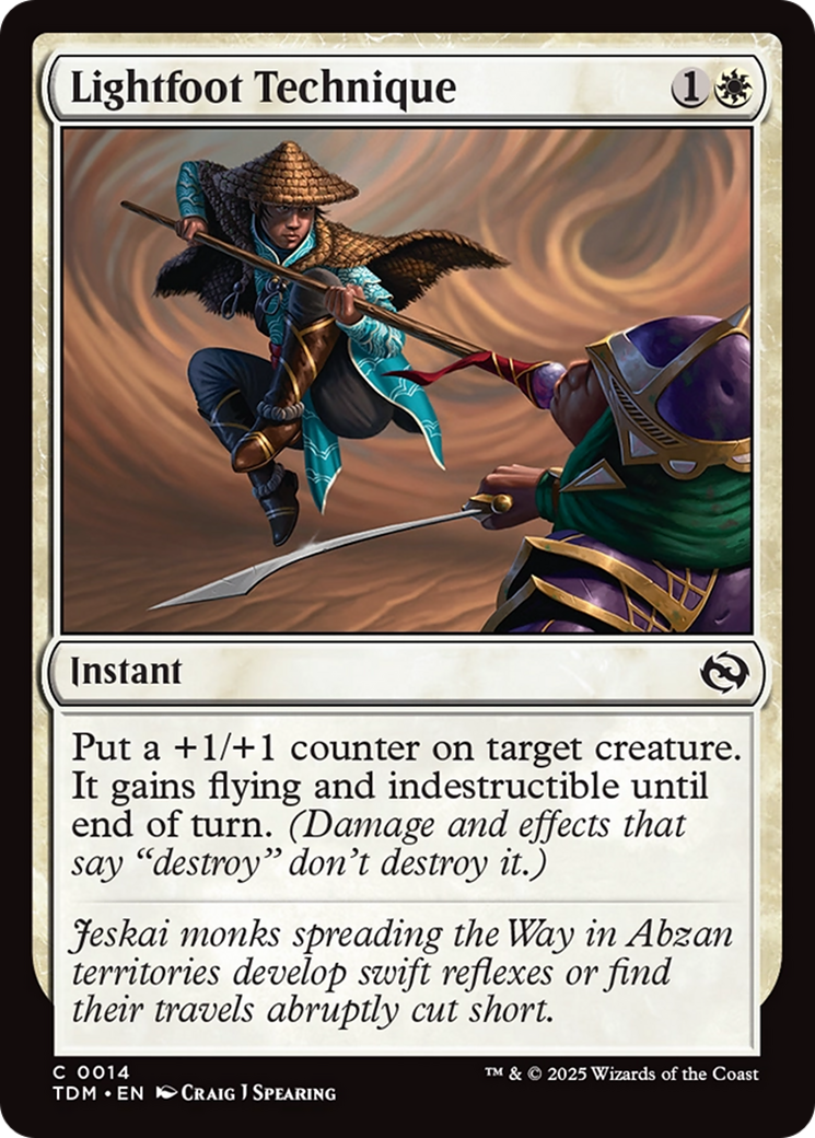 Lightfoot Technique (TDM-014) [Tarkir: Dragonstorm]
