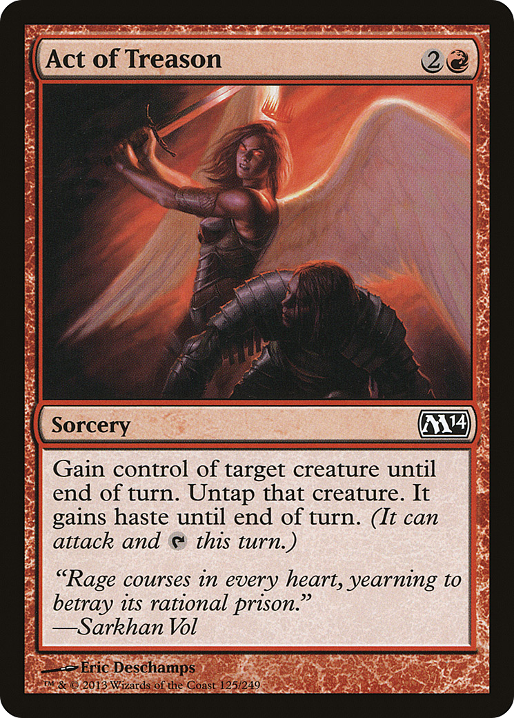Act of Treason (M14-125) [Magic 2014] Foil
