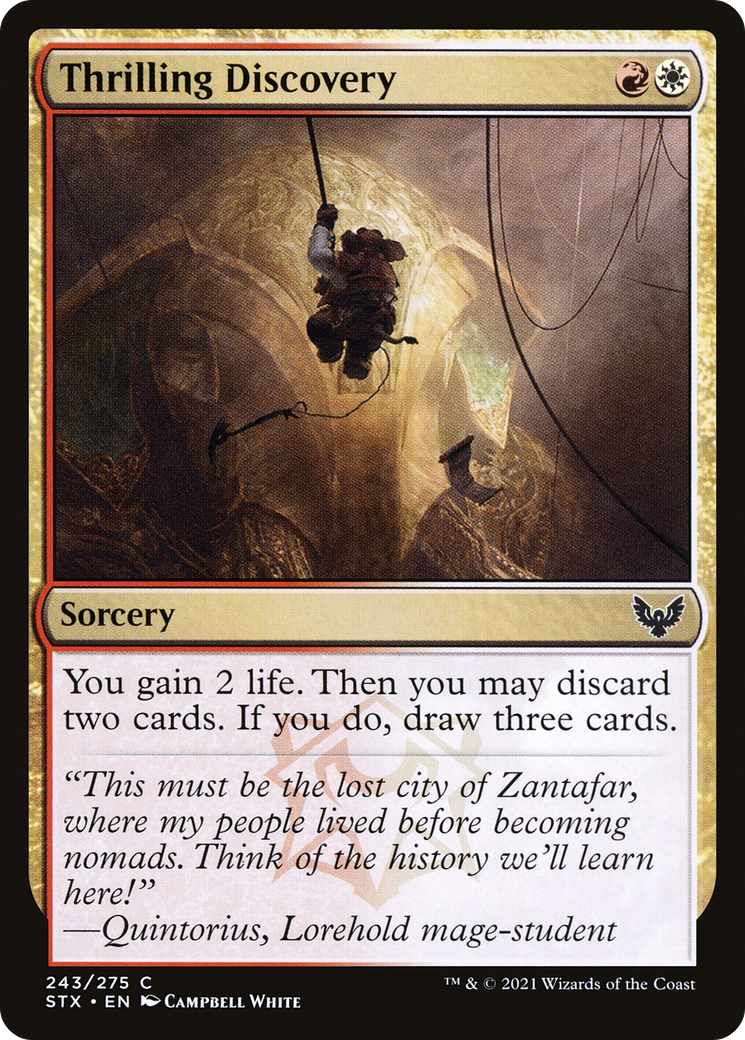 Thrilling Discovery (STX-243) [Strixhaven: School of Mages] Foil