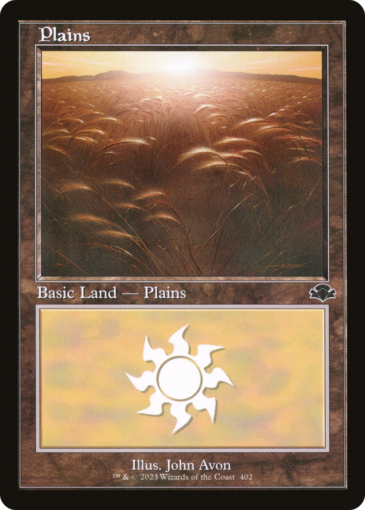 Plains (DMR-402) (Retro Frame) [Dominaria Remastered]