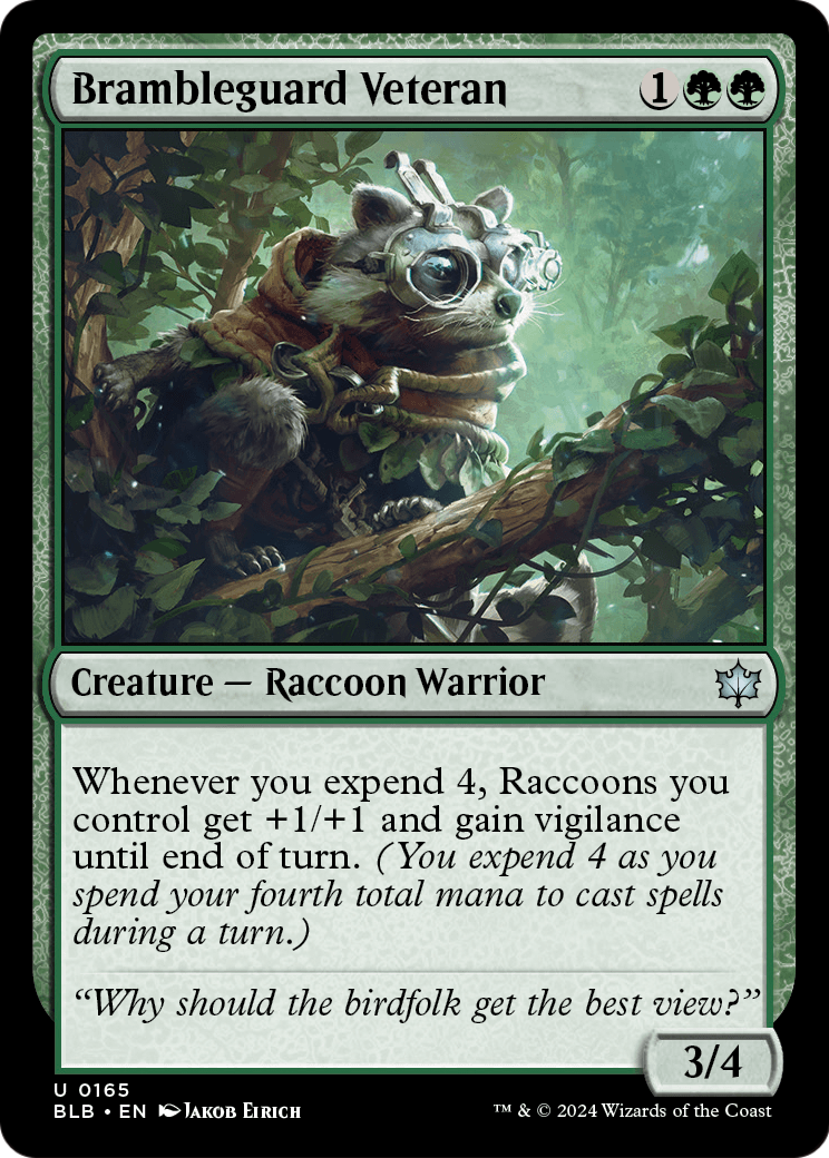 Brambleguard Veteran (BLB-165) [Bloomburrow] Foil