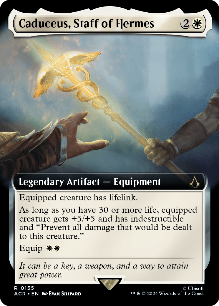 Caduceus, Staff of Hermes (Extended Art) (ACR-155) [Assassin's Creed] Foil