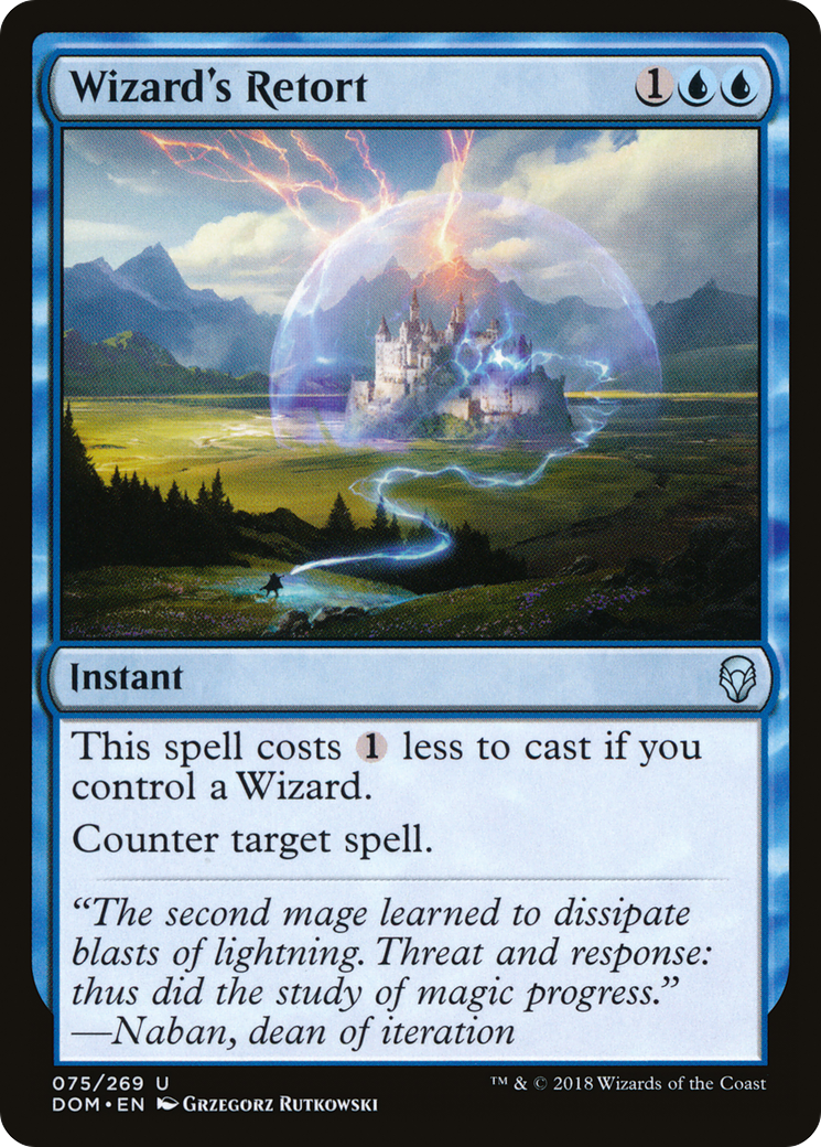 Wizard's Retort (DOM-075) [Dominaria] Foil