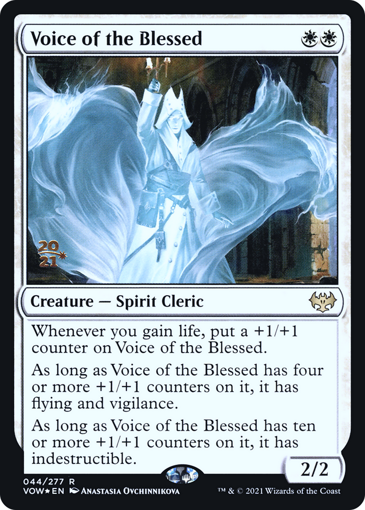 Voice of the Blessed (PRE-044) [Innistrad: Crimson Vow Promos] Foil