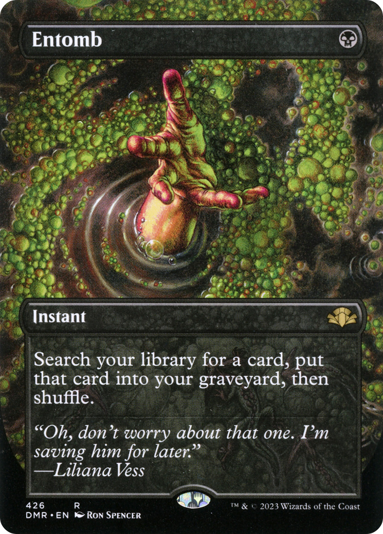 Entomb (Borderless) (DMR-426) [Dominaria Remastered] Foil