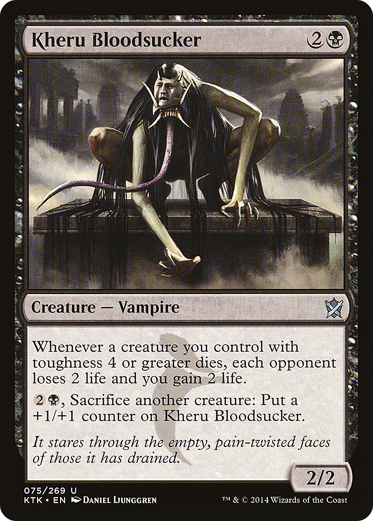Kheru Bloodsucker (KTK-075) [Khans of Tarkir] Foil