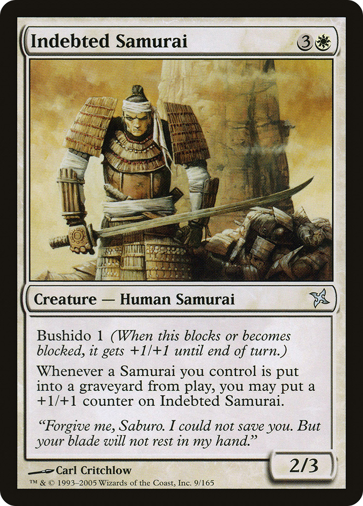 Indebted Samurai (BOK-009) [Betrayers of Kamigawa]