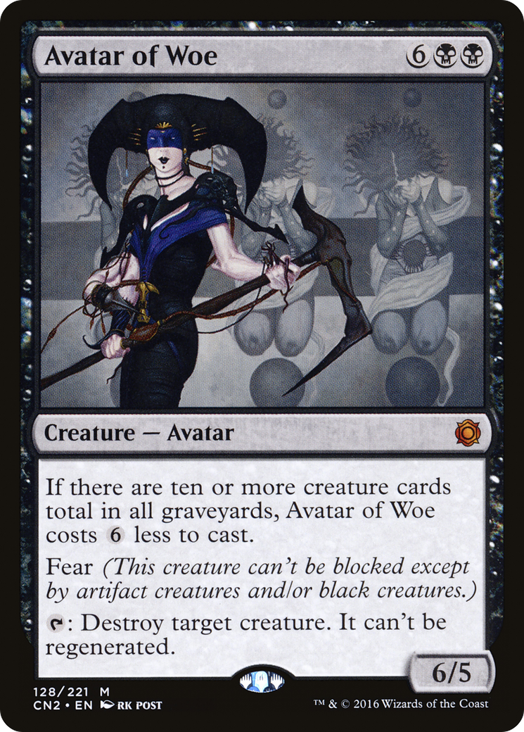 Avatar of Woe (CN2-128) [Conspiracy: Take the Crown] Foil