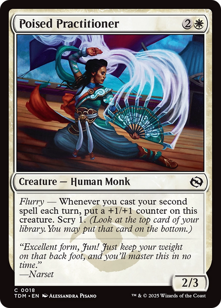 Poised Practitioner (TDM-018) [Tarkir: Dragonstorm] Foil