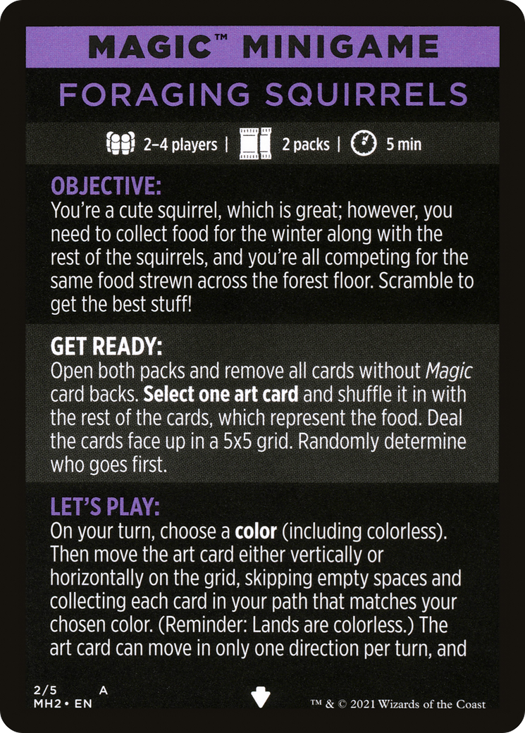 Foraging Squirrels // Foraging Squirrels (cont'd) (MMH2-002) [Modern Horizons 2 Minigames] Foil