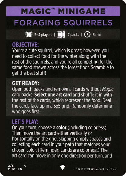 Foraging Squirrels // Foraging Squirrels (cont'd) (MMH2-002) [Modern Horizons 2 Minigames]