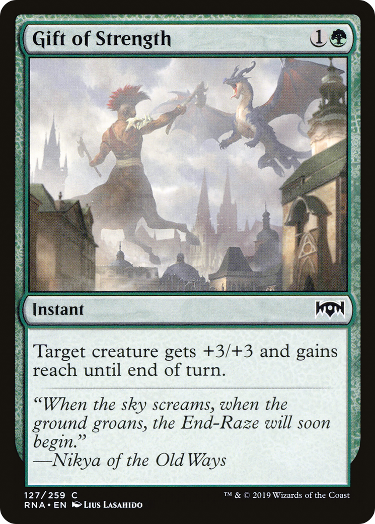 Gift of Strength (RNA-127) [Ravnica Allegiance]