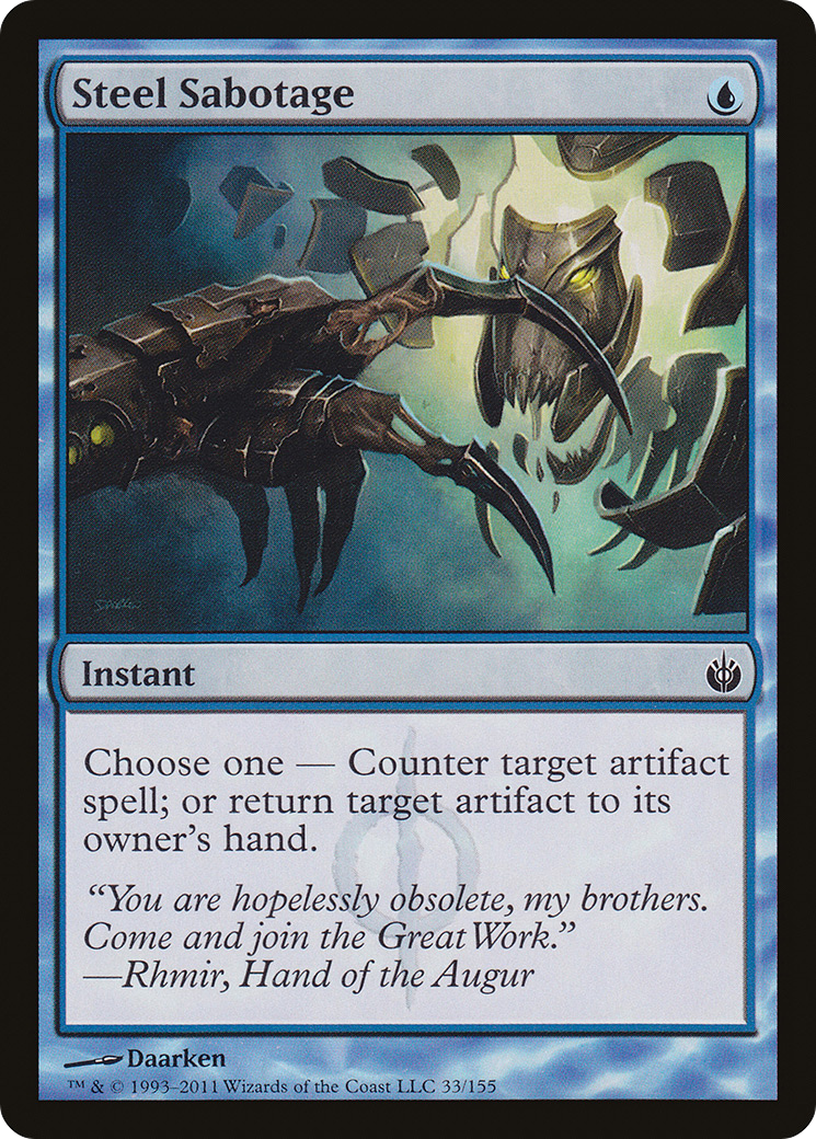 Steel Sabotage (MBS-033) [Mirrodin Besieged]