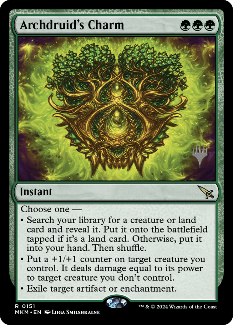 Archdruid's Charm (PPMKM-151) [Promo Pack: Murders at Karlov Manor Promos]