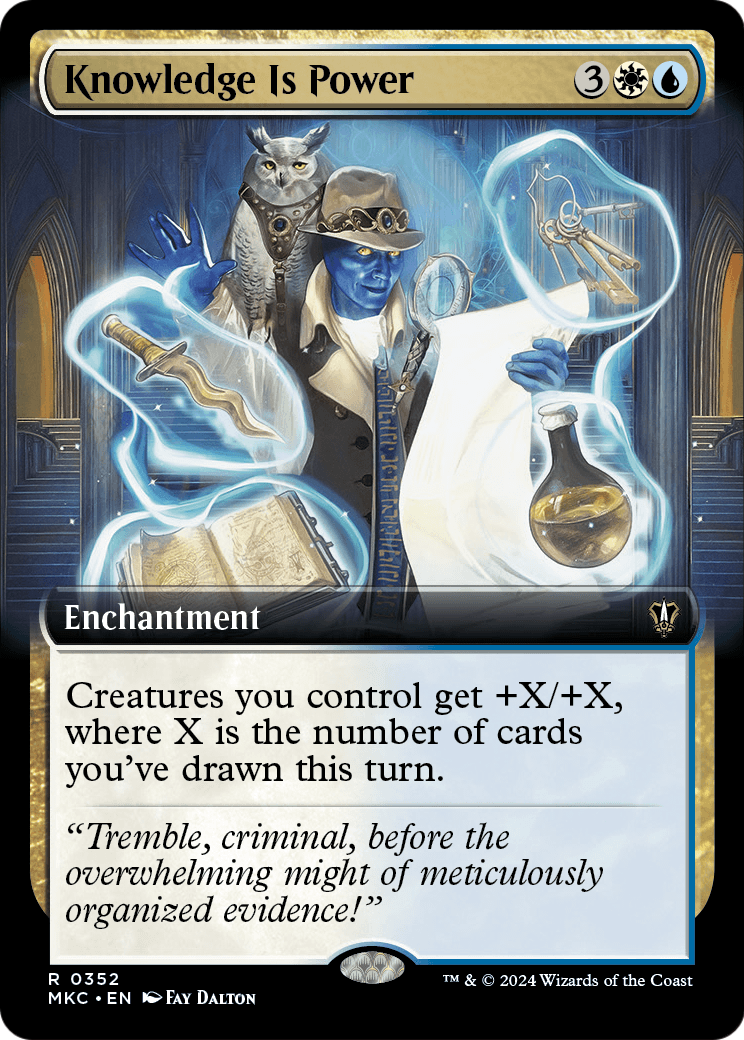 Knowledge is Power (Extended Art) (MKC-352) [Murders at Karlov Manor Commander]