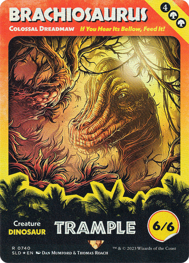 Brachiosaurus - Colossal Dreadmaw (SLD-740) (Borderless) [Secret Lair Drop]