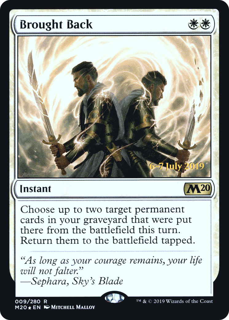 Brought Back (PRE-09S) [Core Set 2020 Promos] Foil