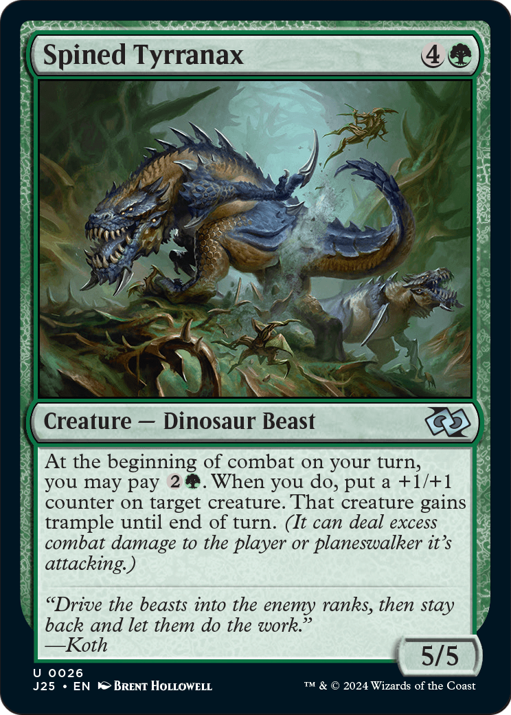 Spined Tyrranax (J25-026) [Foundations Jumpstart]