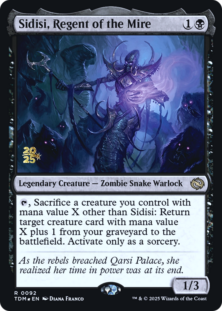 Sidisi, Regent of the Mire (PRE-092) [Prerelease Cards] Foil