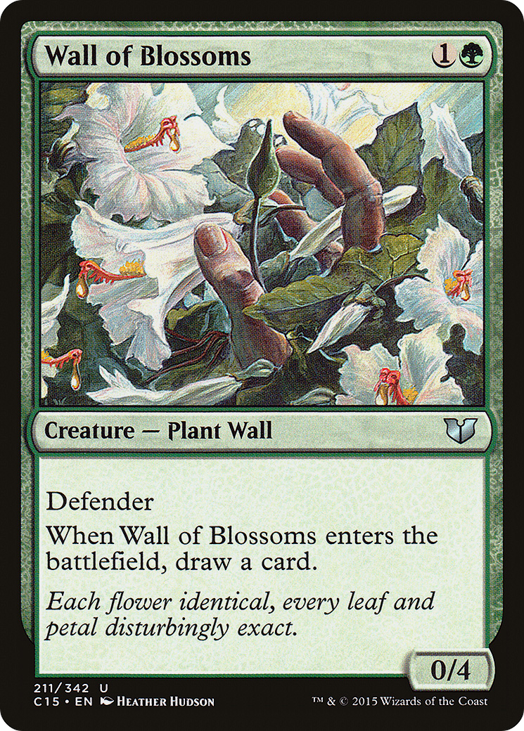 Wall of Blossoms (C15-211) [Commander 2015]