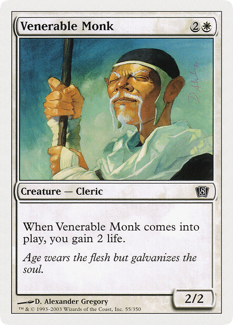 Venerable Monk (8ED-055) [8th Edition] Foil