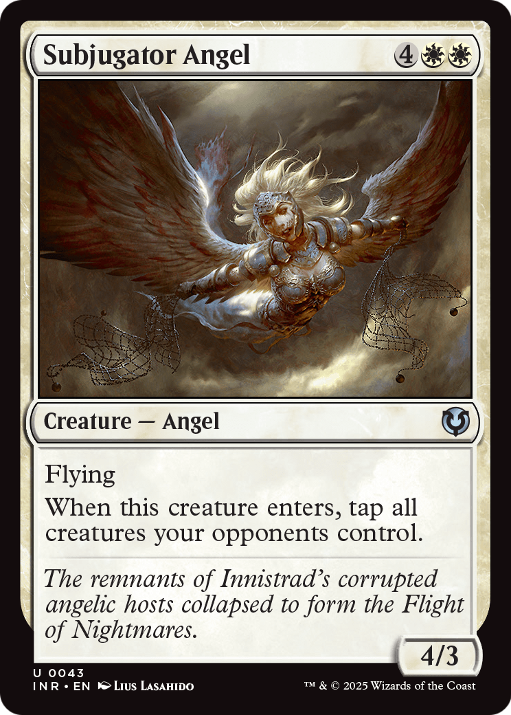 Subjugator Angel (INR-043) [Innistrad Remastered] Foil