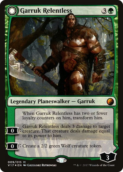 Garruk Relentless (V17-009) [From the Vault: Transform] Foil