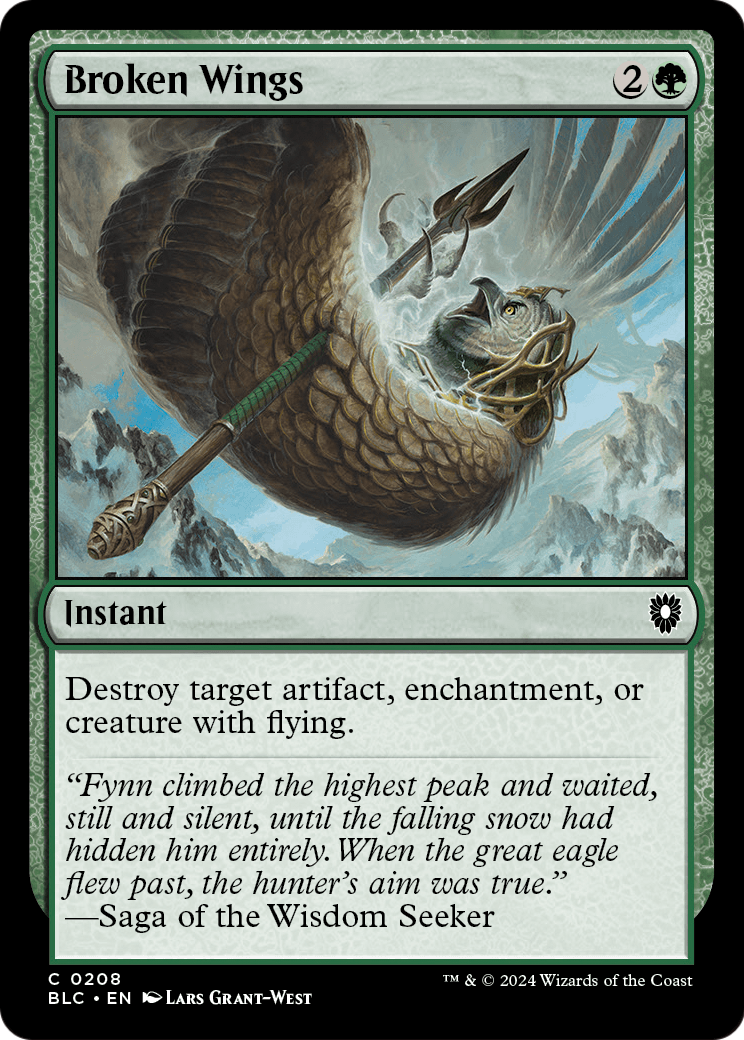Broken Wings (BLC-208) [Bloomburrow Commander]