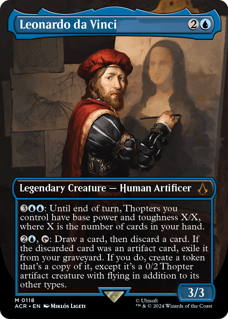 Leonardo da Vinci (Borderless) (ACR-118) [Assassin's Creed]