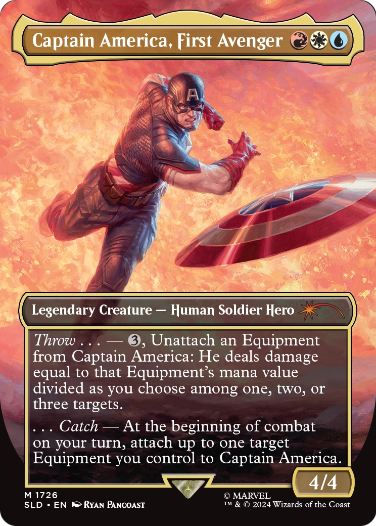Captain America, First Avenger (SLD-1726) (Borderless) [Secret Lair Drop]