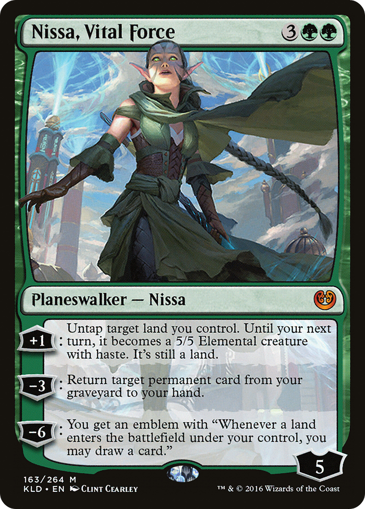 Nissa, Vital Force (KLD-163) [Kaladesh] Foil